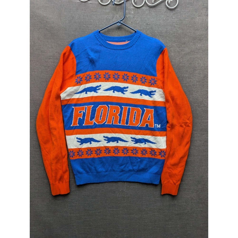 Florida Gators Sweater Double Sided Orange/Blue College Football Gameday Sweater